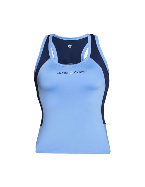 Camiseta Black Crown Santander Negro Lima Mujer | Ofertas de pádel